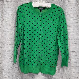 Cardigan green and black